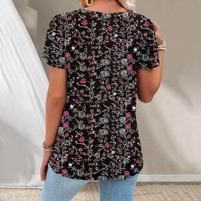 Helga™ - Vintage blomstret bluse