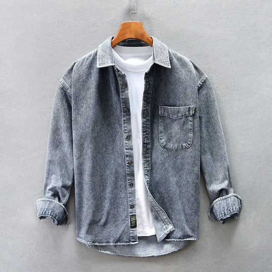 Randal - Denim Botton Up-skjorte