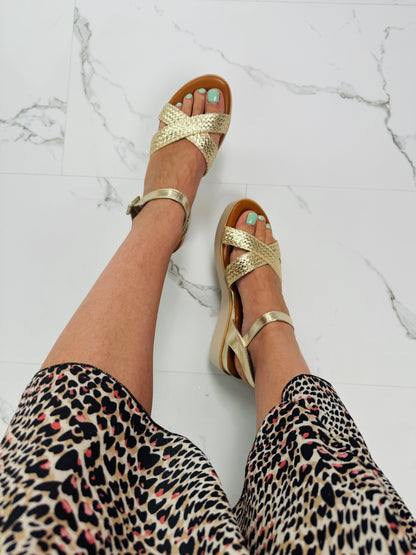 Esma Gold Sandal